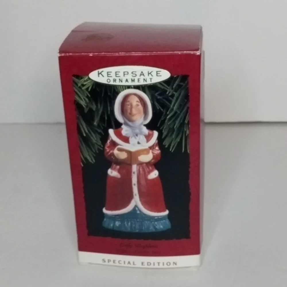 Hallmark Bell Ornament, Lady Daphne`1993, A Dickens Caroler, Preowned